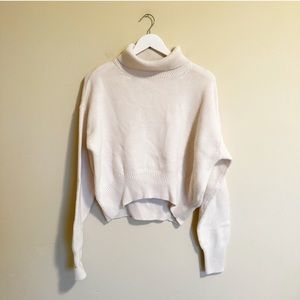 LIT Activewear wool cropped turtleneck sweater